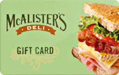 Mcalisters Deli Gift Card