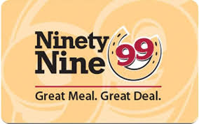 Ninety Nine Restaurants Gift Card