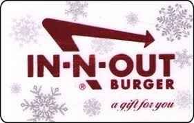 In-n-out Burger Gift Card